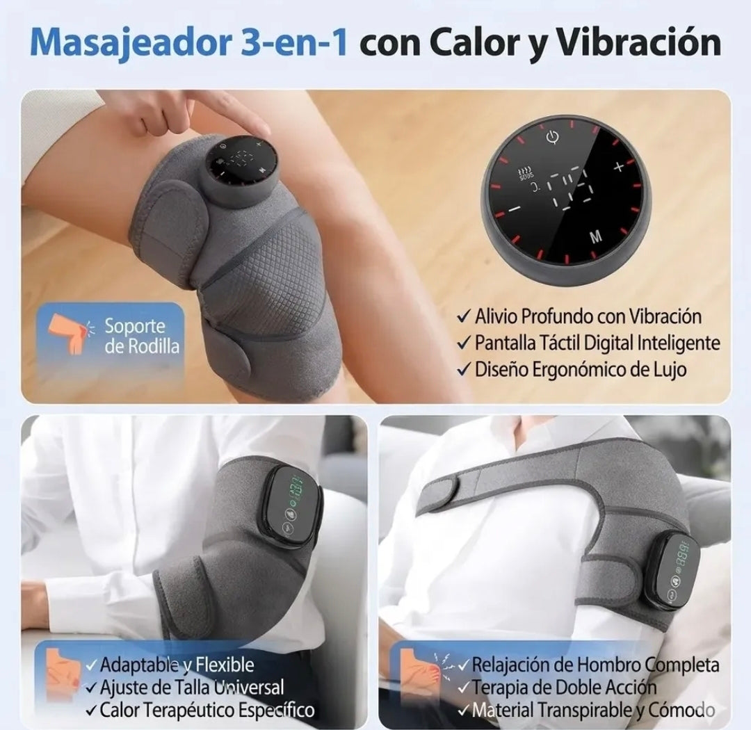 ThermaFit Pro 3 EN 1 - RODILLERA ELECTRICA RECARGABLE